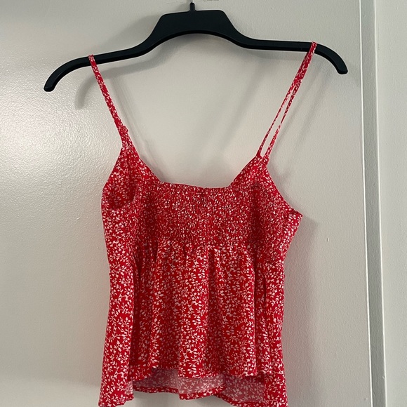 Red Peplum Top - Picture 4 of 4